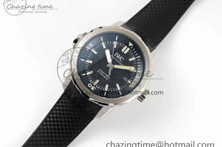 MIROTIME 0311 TechFriendly Aquatimer SS IW3290 RSF 1:1 Best Edition Black Dial on Black Rubber Strap A 7076